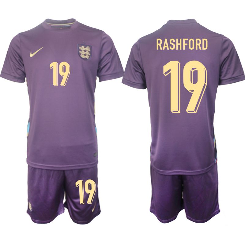 Men 2024-2025 Season England away purple 19 Soccer Jersey